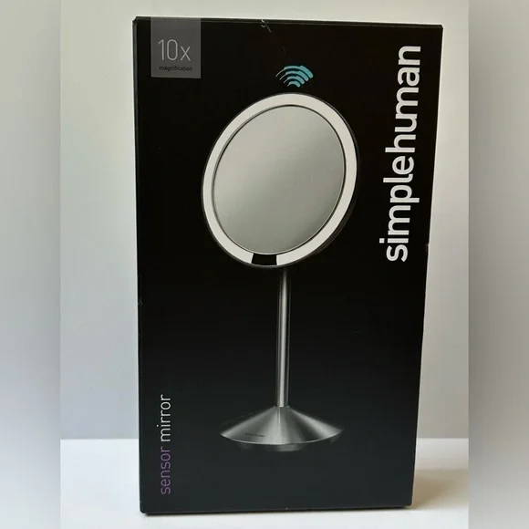 Simplehuman Silver Sensor Mirror with 10x Magnification - Picture 3 of 5